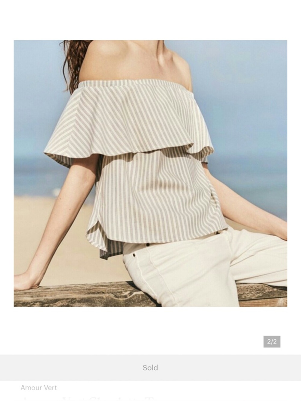 Amour Vert Off The Shoulder Top